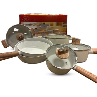 Royal Swiss - Batterie de cuisine de luxe forgée 10 pièces Beige 