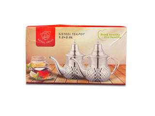 Royal Swiss - Théière en acier lot de 2